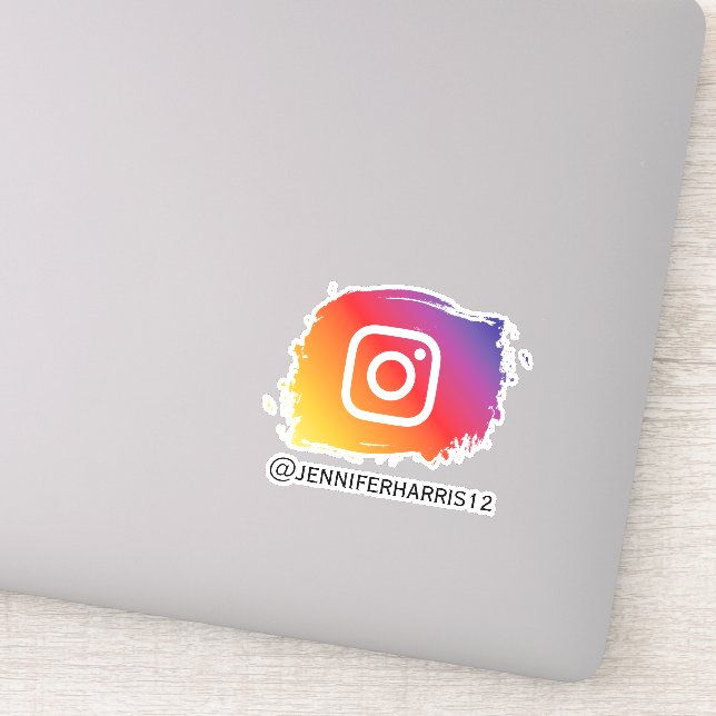 Pegatina Personalizado de Instagram moderno (Detalle)