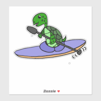 Pegatina Personalizado de Kayak de tortuga marina