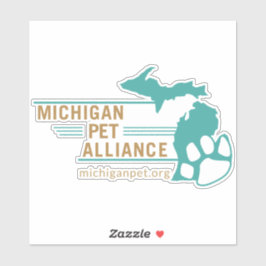 Pegatina Personalizado de la Alianza Mascota de Michigan - 