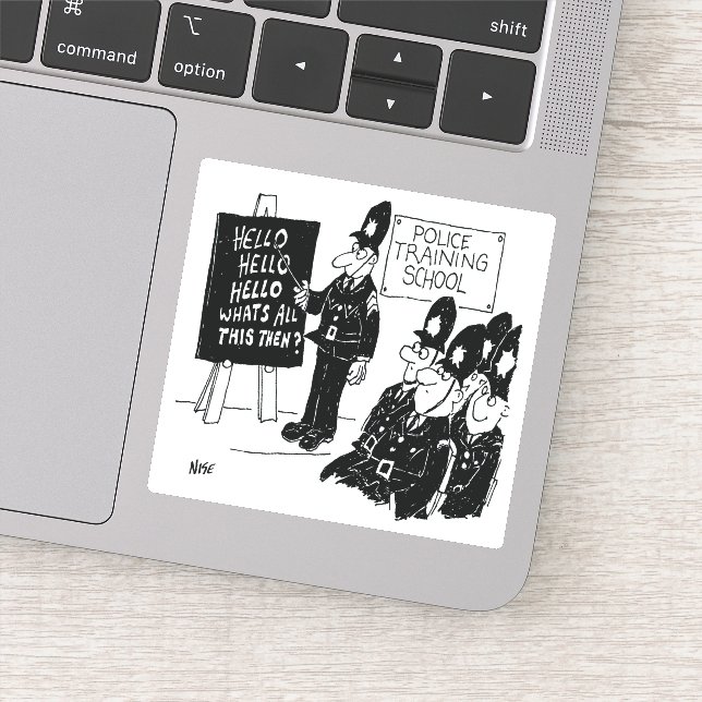 Pegatina Personalizado de la Escuela de Capacitación Polici (Detalle)