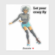 Pegatina Personalizado de la Fantasía de patinaje 