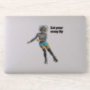 Pegatina Personalizado de la Fantasía de patinaje
