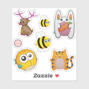 Pegatina Personalizado de los Buques Animales