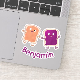 Pegatina Personalizado de mantequilla de cacahuate y sandwi