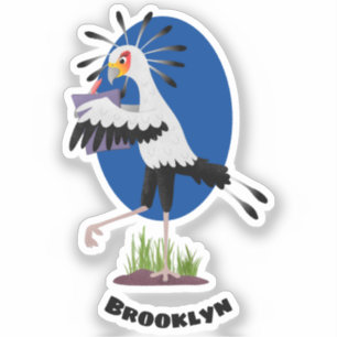 Pegatina Personalizado de notas de escritura de pájaros de