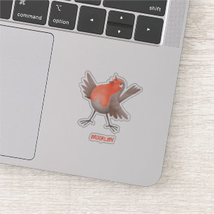 Pegatina Personalizado de pájaro de burro canto