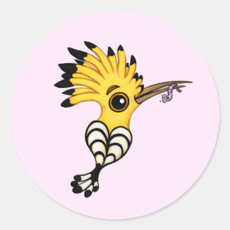 Pegatina Personalizado de pájaros de Hoopoe