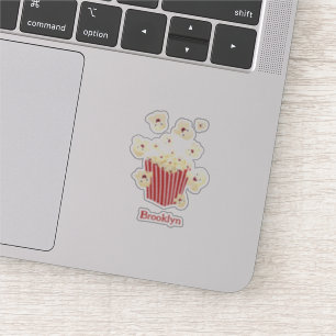Pegatina Personalizado de palomitas de palomitas graciosas