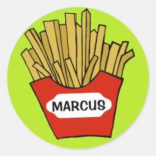 Pegatina personalizado de patatas fritas