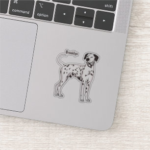 Pegatina Personalizado de perro dalmatiano