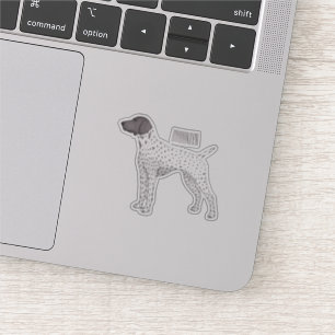 Pegatina Personalizado de perro puntero de Shorthal alemán