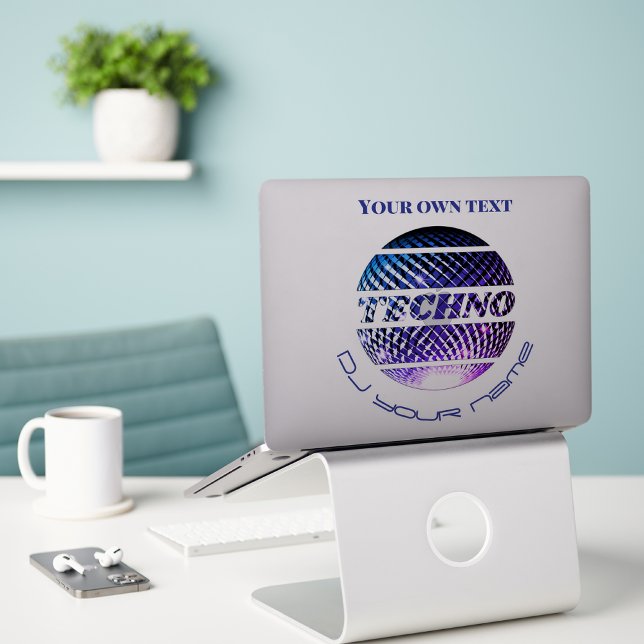 Pegatina Personalizado de promoción de DJ de música Techno (Subido por el creador)