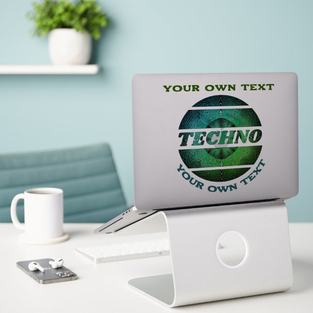 Pegatina Personalizado de promoción de dj de música Techno  (Subido por el creador)