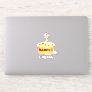 Pegatina Personalizado de serpientes de fideos de pelo hues