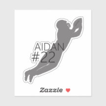 Personalizado de silueta del jugador de fútbol