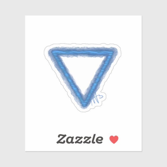 Pegatina Personalizado de símbolo de alquimia de elemento d (Hoja)