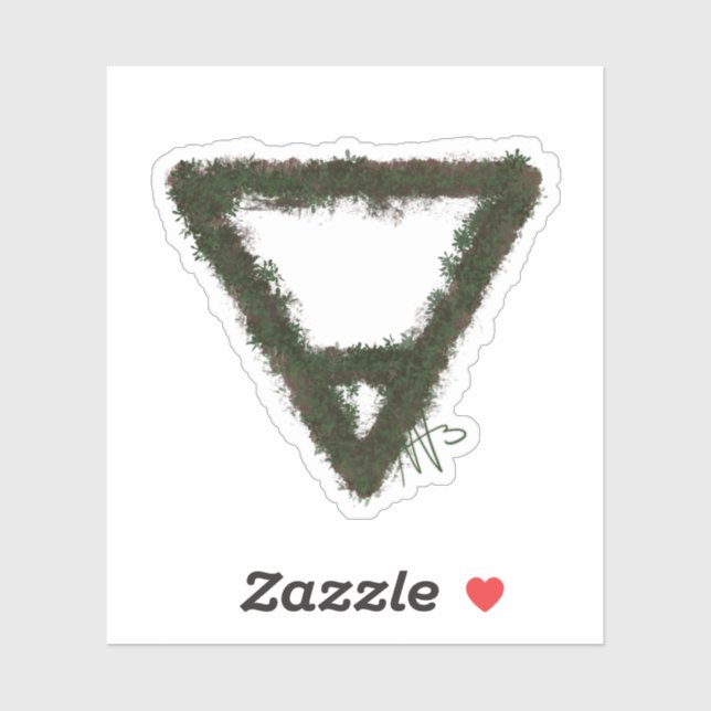 Pegatina Personalizado de símbolos de alquimia de elemento  (Hoja)