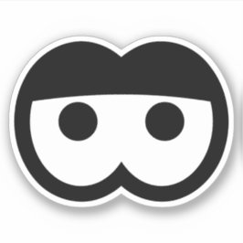 Pegatina Personalizado de Sleepy divertida Eyeball Vinyl