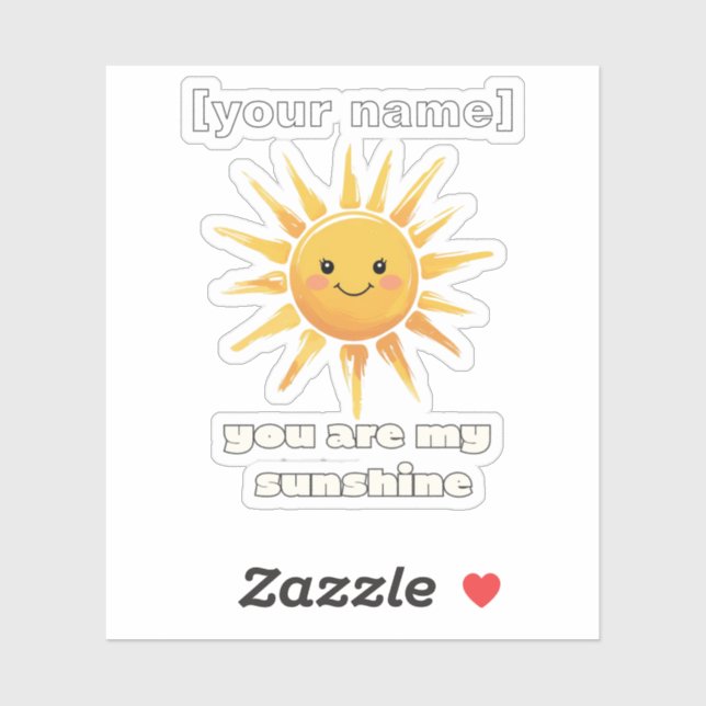 Pegatina Personalizado de texto o nombre personalizado Pega (Hoja)