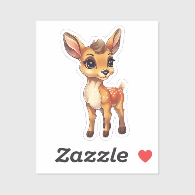 Pegatina Personalizado deer (Hoja)