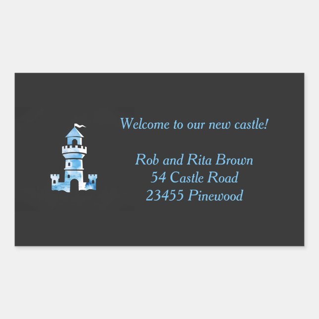 Pegatina personalizado del arte de acuarela del ca (Anverso)