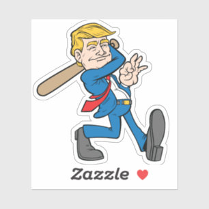 Pegatina Personalizado del Bat Swing 45 de Trump