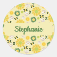 Pegatina personalizado del cítrico de verano