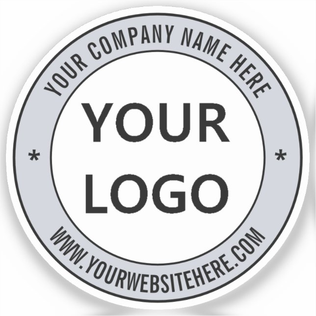 Pegatina personalizado del logotipo de su empresa  (Anverso)