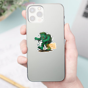 Pegatina Personalizado del Monstruo del pantano - Aprobado 