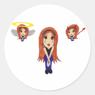 Pegatina Personalizado Devil and Angel