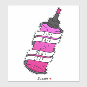 Pegatina Personalizado divertida Chica de la botella de tin