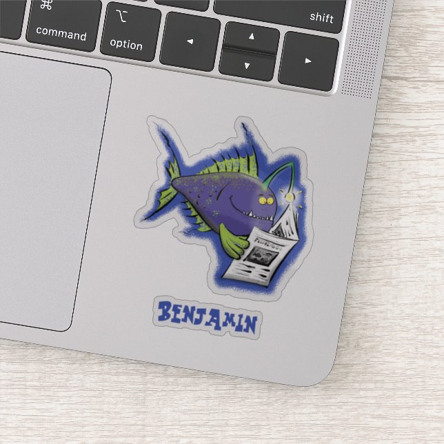 Pegatina Personalizado divertida de pescados y mariscos (Detalle)