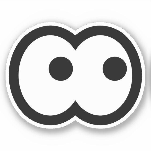 Pegatina Personalizado divertida Eyeball Vinyl (Anverso)