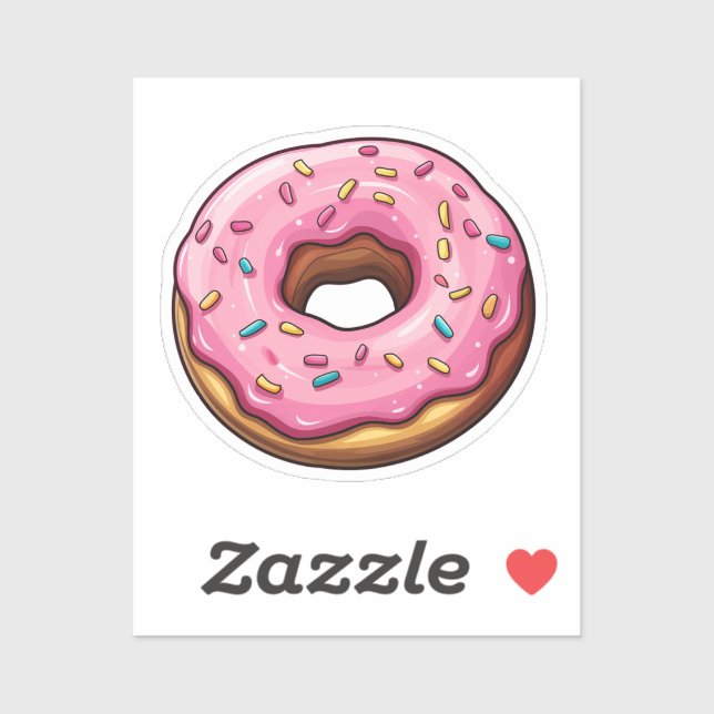 Pegatina Personalizado donut (Hoja)