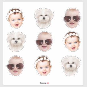 Pegatina Personalizado Face boda bachlerotte graduación 30