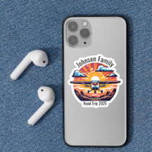 Personalizado Family Road Trip Mountain Sunset Ret