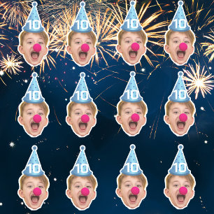 Pegatina Personalizado Fiesta Gorra   Edad de cumpleaños pe