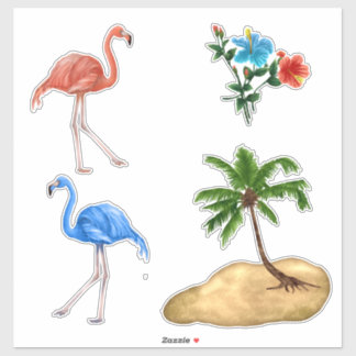Pegatina Personalizado Flamingo Vinyl