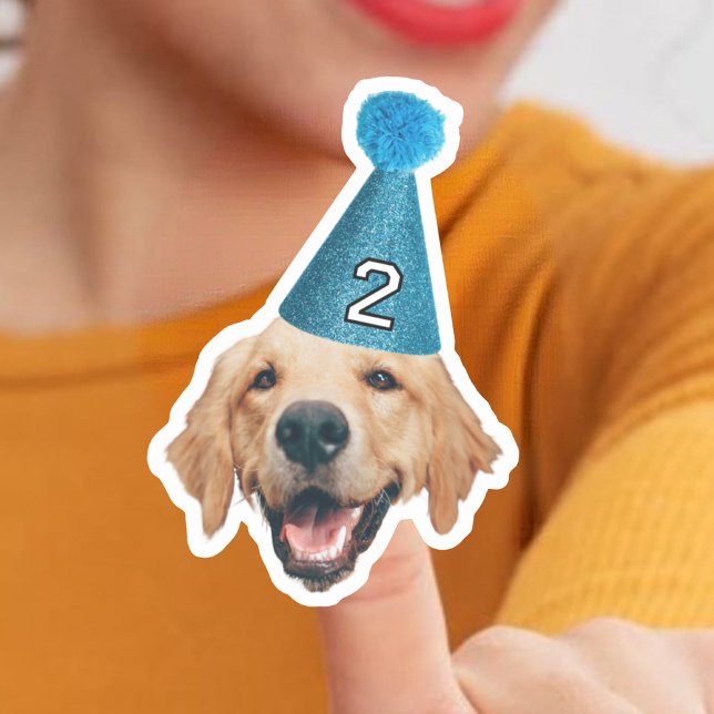 Pegatina Personalizado Foto impermeable Perro Vinyl Cumplea (Subido por el creador)