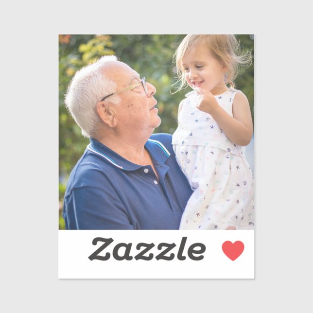 Pegatina Personalizado fotográfico completo cree su propia (Hoja)