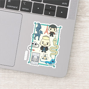 Pegatina Personalizado GELLERT GRINDELWALD™ y Barebone