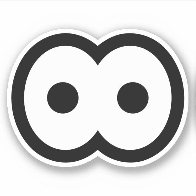 Pegatina Personalizado Goofy Eyeball Vinyl (Anverso)