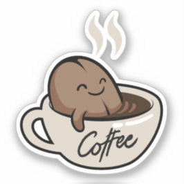 Pegatina Personalizado gracioso en tazón de café Humor Scra