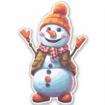 Personalizado gracioso Snowman