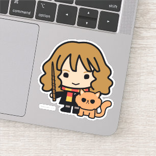 Pegatina Personalizado Hermione y Crookshanks
