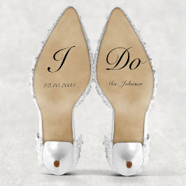 Pegatina Personalizado I Do Bride Boda Shoes Decal