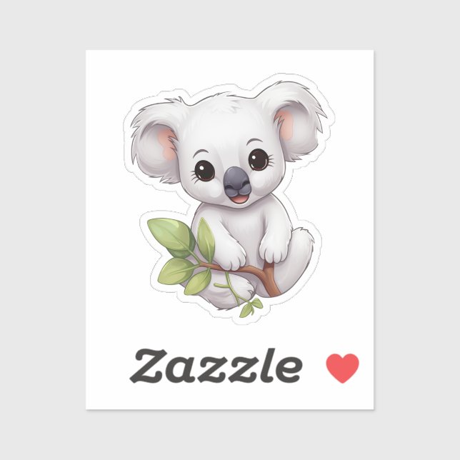 Pegatina Personalizado koala (Hoja)