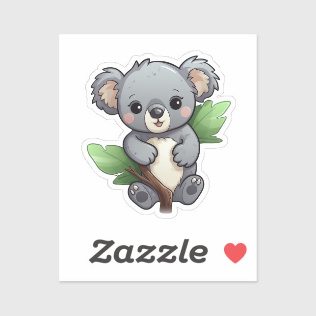 Pegatina Personalizado koala (Hoja)