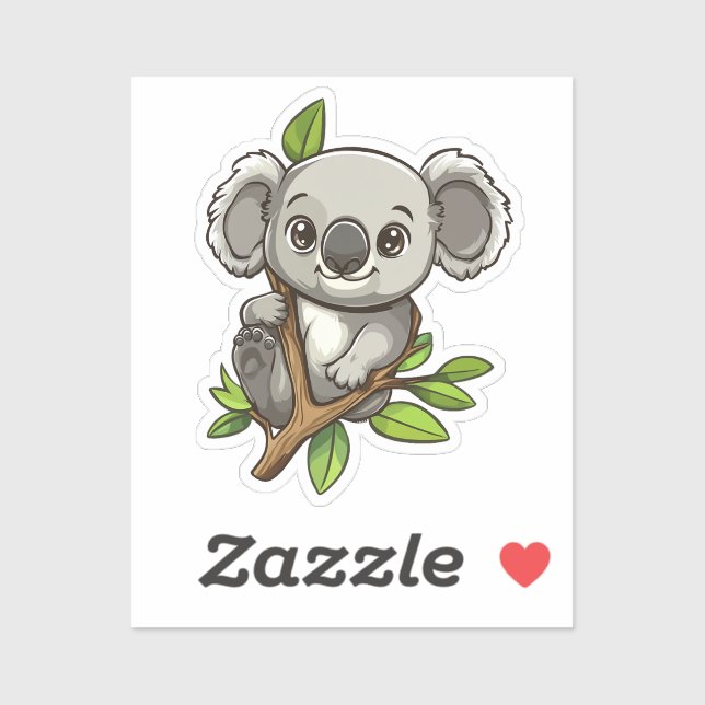 Pegatina Personalizado koala (Hoja)