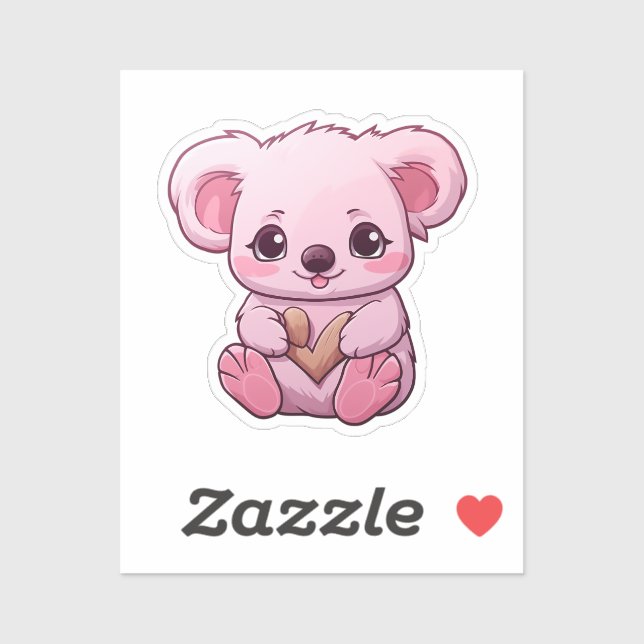 Pegatina Personalizado koala (Hoja)